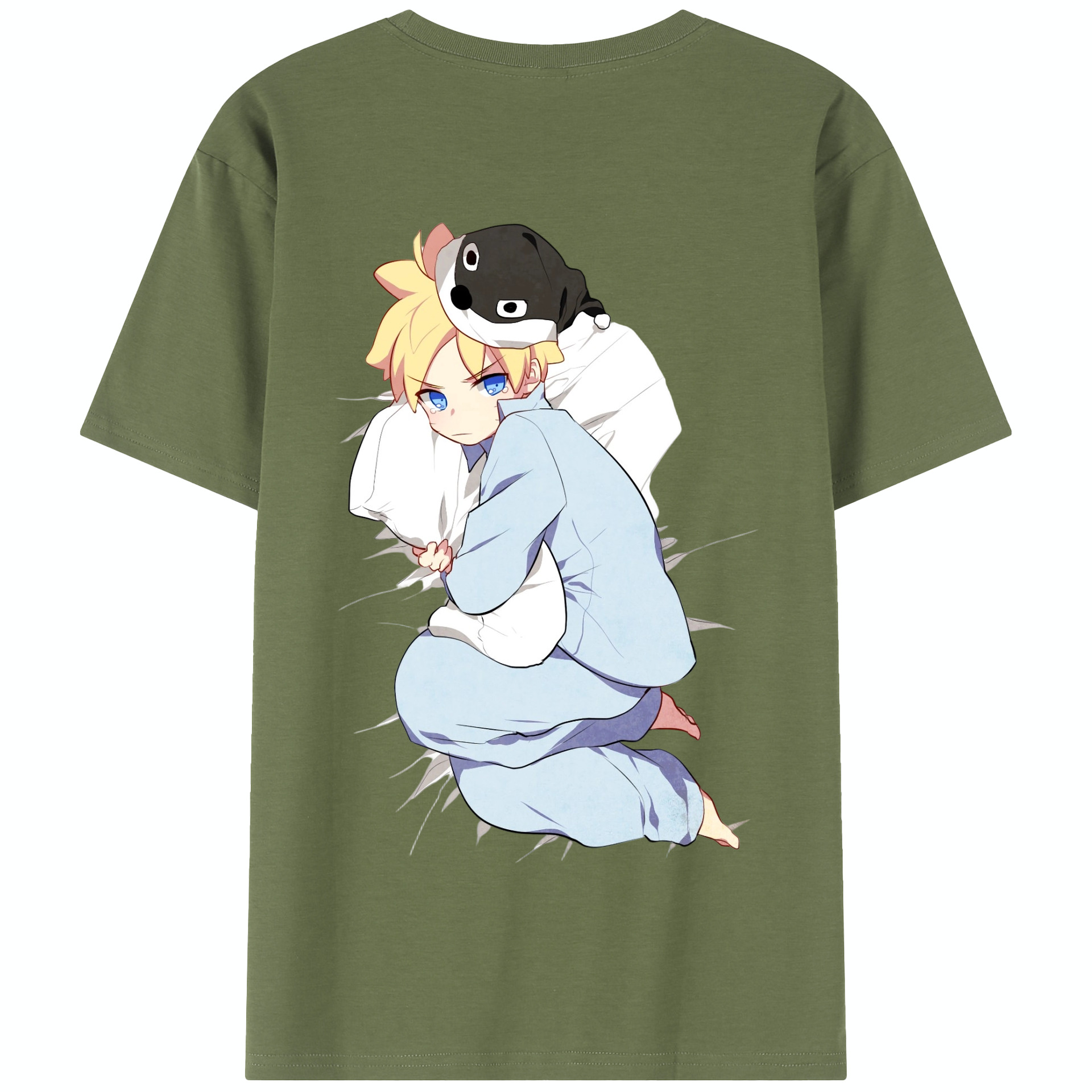 （画像用） NARUTO -ナルト- うずまき ナルト Uzumaki Naruto 綿100％半袖Tシャツ（背面プリント）